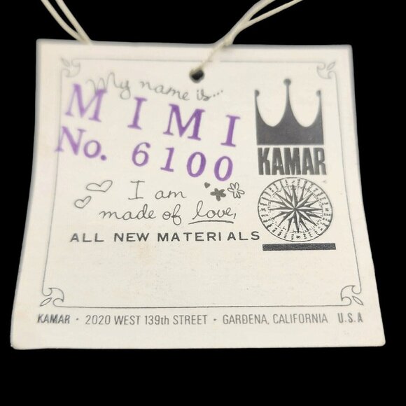 Siamese Cat Kamar Green Eyes Mimi 1968 Vintage Fuzzy Hair Rubber Toy Japan Big E - Picture 10 of 10